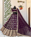 Fully stitched lehenga & choli with dupatta and lehenga string & latkans