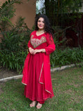 Pure Mul Chanderiy With Embroidery 3mm Sequence & Coding Dori Work With Hand-Work Salwar Kameez