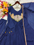 Pure Mul Chanderiy With Embroidery 3mm Sequence & Coding Dori Work With Hand-Work Salwar Kameez