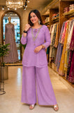 Beautiful crunchy silk with 5mm Siquence and zari Work & With Golden hanging Salwar Kameez
