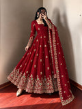 Fully Stitched Doremon Crush with Embroidery Sequence And Diamond Work Salwar Kameez