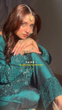 Natural Crep Silk with Intricate Thread work Beautiful Salwar Kameez