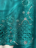 Natural Crep Silk with Intricate Thread work Beautiful Salwar Kameez