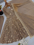 Festive Trending Designer Gown with Heavy sequence embroidery work Dupatta