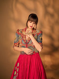 Genelia D’Souza’s Elegant Bollywood Fashion Rangoli Crush silk Lehenga Koti Set