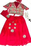 Genelia D’Souza’s Elegant Bollywood Fashion Rangoli Crush silk Lehenga Koti Set