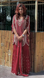 New Premium Quality With Embroidery Sequence Worked Top-Sharara And Dupatta Se