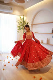 Georgette Fabric with Intricate Thread With sequence Work Salwar Kameez