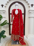 Georgette Fabric with Intricate Thread With sequence Work Salwar Kameez