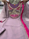 Pure SALSA With Embroidery*Work With Sleeves Salwar Kameez