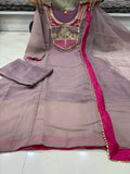 Pure SALSA With Embroidery*Work With Sleeves Salwar Kameez
