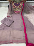 Pure SALSA With Embroidery*Work With Sleeves Salwar Kameez
