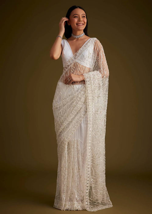 Heavy Cpallu Design 5mm Sequins & Multy Thread Embroidery work  Saree