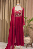 New Party Wear Look Pur Rangoli Crush Gown Dupatta & Bottom Set