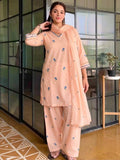 New Designer Party Wear Look Mul Chandheri & Farshi Palazzo With Dupatta set