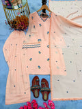 New Designer Party Wear Look Mul Chandheri & Farshi Palazzo With Dupatta set