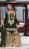 New Designer Party Wear Look Heavy Faux Georgette Top Plazzo & Dupatta Set