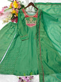 Pure Salsa & Salsa Butty Silk With Embroidery Beds Work Salwar Kameez