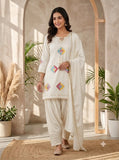 FESTIVAL SEASON WEAR BEAUTIFUL FARSI SUIT WITH SEQUENCE EMBROIDERY WORK KURTI ,SALWAAR AND DUPATTA