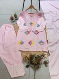 FESTIVAL SEASON WEAR BEAUTIFUL FARSI SUIT WITH SEQUENCE EMBROIDERY WORK KURTI ,SALWAAR AND DUPATTA