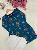 Premium Maslin cotton  Fully Digital printed Co-Ord Set