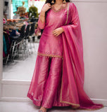 Beautiful fandy silk with 5mm sequins and zari Embroidery work Salwar Kameez