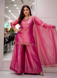 Beautiful fandy silk with 5mm sequins and zari Embroidery work Salwar Kameez