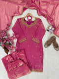 Beautiful fandy silk with 5mm sequins and zari Embroidery work Salwar Kameez