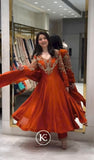 New Party Wear & Festive Look Pure Roman Silk Anarkali Gown Dupatta & Plazzo Set