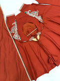 New Party Wear & Festive Look Pure Roman Silk Anarkali Gown Dupatta & Plazzo Set