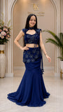 Georgette with Embroidery Sequins multi thread Work elegant Sequins Lehenga Choli