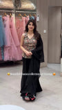 FESTIVAL SPECIAL SEQUENCE EMBROIDERY ON FAUX GEORGETTE FABRIC TOP AND PLAZZO WITH DUPATTA SET