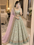 Premium Mulberry Silk Lehenga Choli Embellished With Beautiful Sequins Work