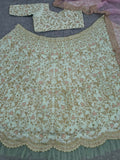 Premium Mulberry Silk Lehenga Choli Embellished With Beautiful Sequins Work