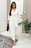 DESIGNER WEAR TRENDING SUMMER MASLIN TOP WITH COTTON THREAD EMBROIDERED WORK AND WORK PLAZO WITH DUPATTA