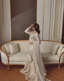 NEW KURTI-SHARARA SET IN GEORGETTE WITH BEAUTIFUL SEQUINS & THREAD EMBROIDERY WORK