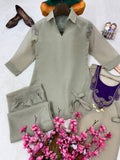 Beautiful crunchy silk Beautiful Festive Co-Ord Set