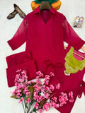 Beautiful crunchy silk Beautiful Festive Co-Ord Set
