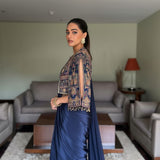 Premium Chinon Silk NEWLY LAUNCHED READY TO WEAR LEHENGA SAREE DESIGN SET
