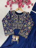 Premium Chinon Silk NEWLY LAUNCHED READY TO WEAR LEHENGA SAREE DESIGN SET
