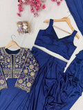 Premium Chinon Silk NEWLY LAUNCHED READY TO WEAR LEHENGA SAREE DESIGN SET