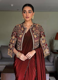 Premium Chinon Silk NEWLY LAUNCHED READY TO WEAR LEHENGA SAREE DESIGN SET
