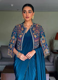 Premium Chinon Silk NEWLY LAUNCHED READY TO WEAR LEHENGA SAREE DESIGN SET