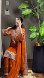 Faux Georgette with Intricate Thread with Sequence work Salwar Kameez