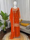 Faux Georgette with Intricate Thread with Sequence work Salwar Kameez