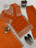 Faux Georgette with Intricate Thread with Sequence work Salwar Kameez