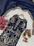 Beautiful GEORGETTE with Beautiful 5mm sequins Thread & zari embroidery work Salwar Kameez