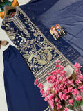 Beautiful GEORGETTE with Beautiful 5mm sequins Thread & zari embroidery work Salwar Kameez