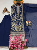 Beautiful GEORGETTE with Beautiful 5mm sequins Thread & zari embroidery work Salwar Kameez
