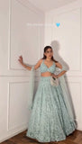 Premium Soft Butterfly Net Lehenga Choli Embellished With Beautiful Embroidery Work